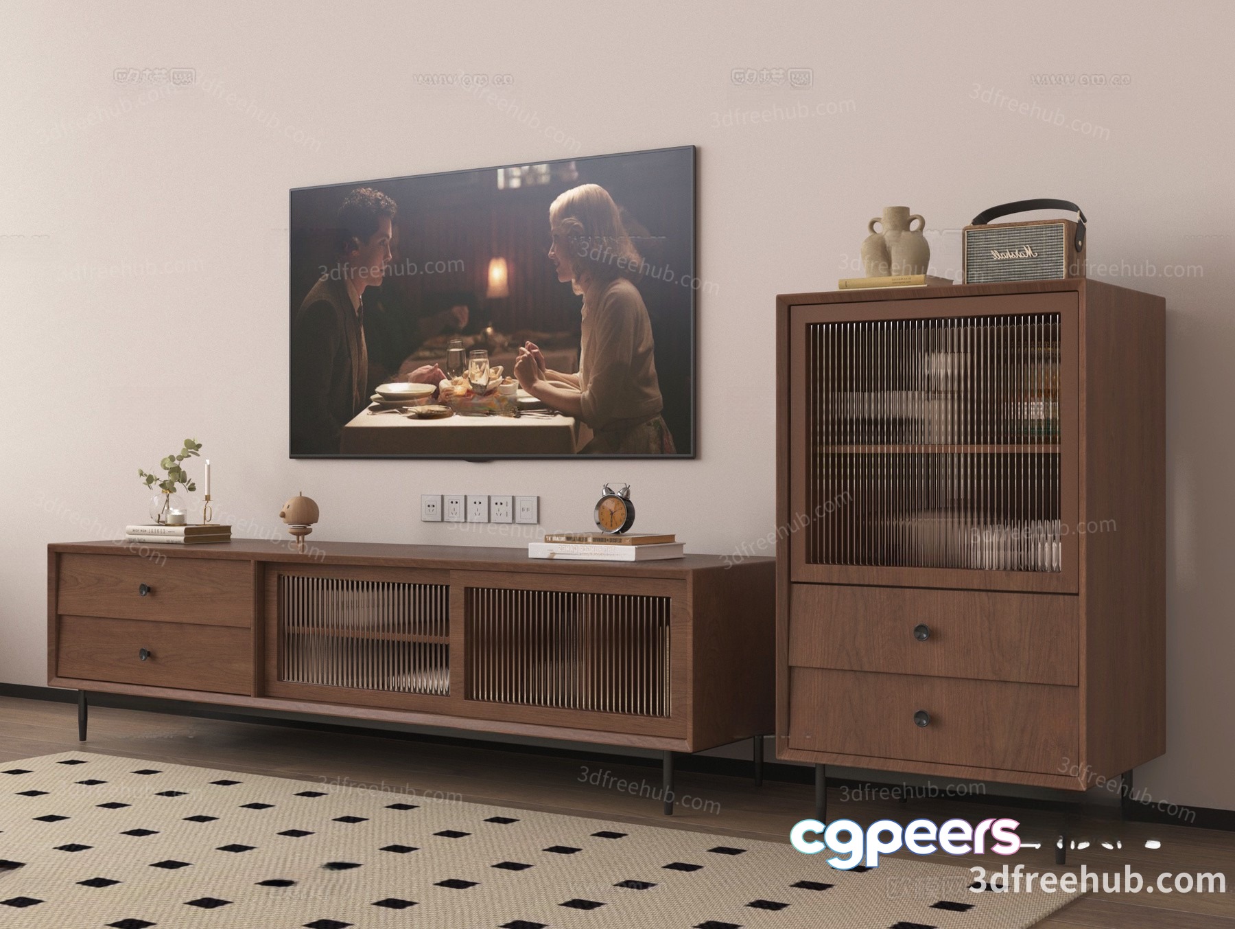 Modern Living Room 3D Model - 21289 - VRAY Render Modern Living Room 3D Model - 21289 - VRAY Render