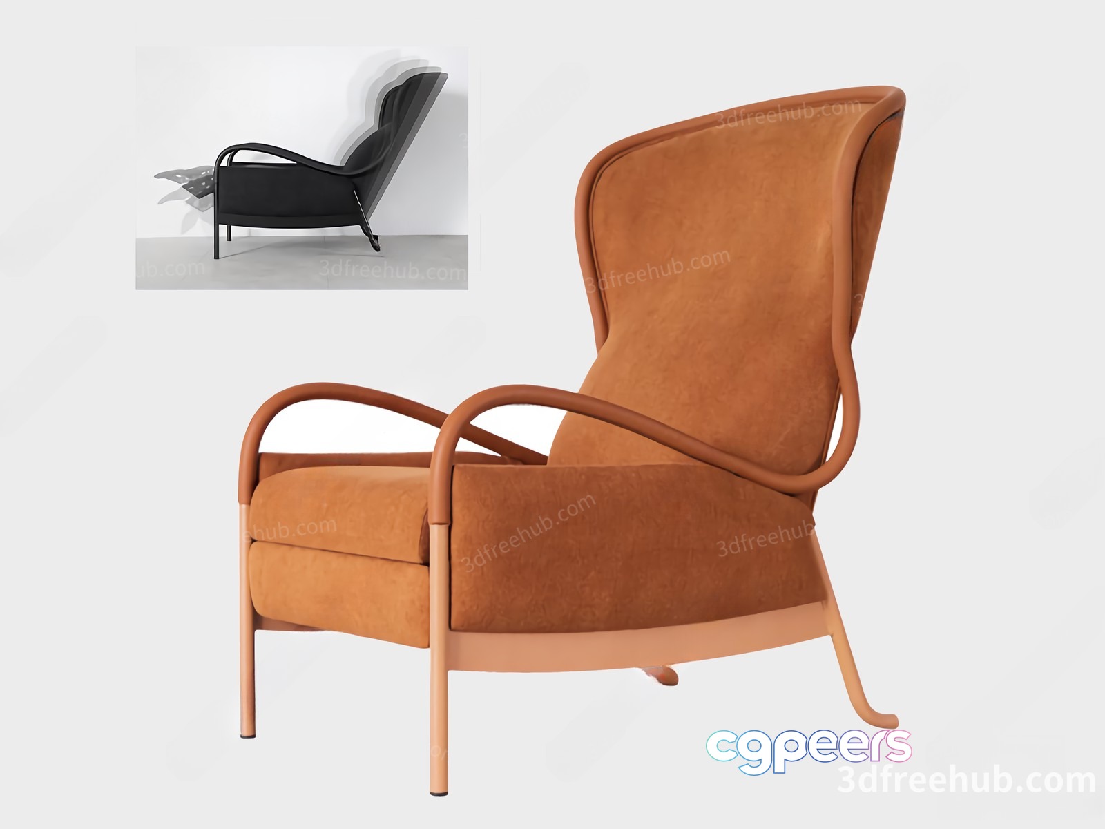 A Modern Armchair 3D Model - 21506 - VRAY Render A Modern Armchair 3D Model - 21506 - VRAY Render