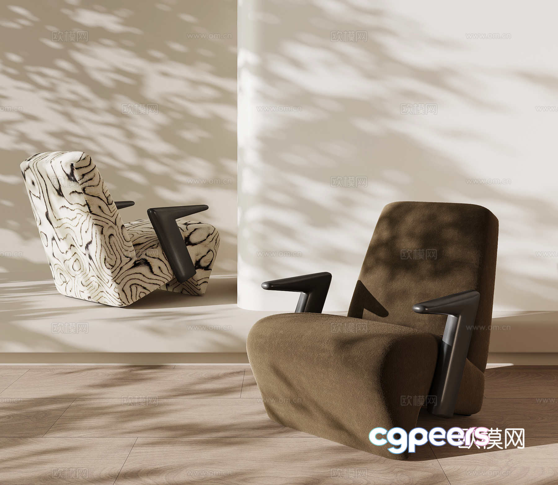 Cozy Neutral-Toned Room 3D Model - 5745 - VRAY Render