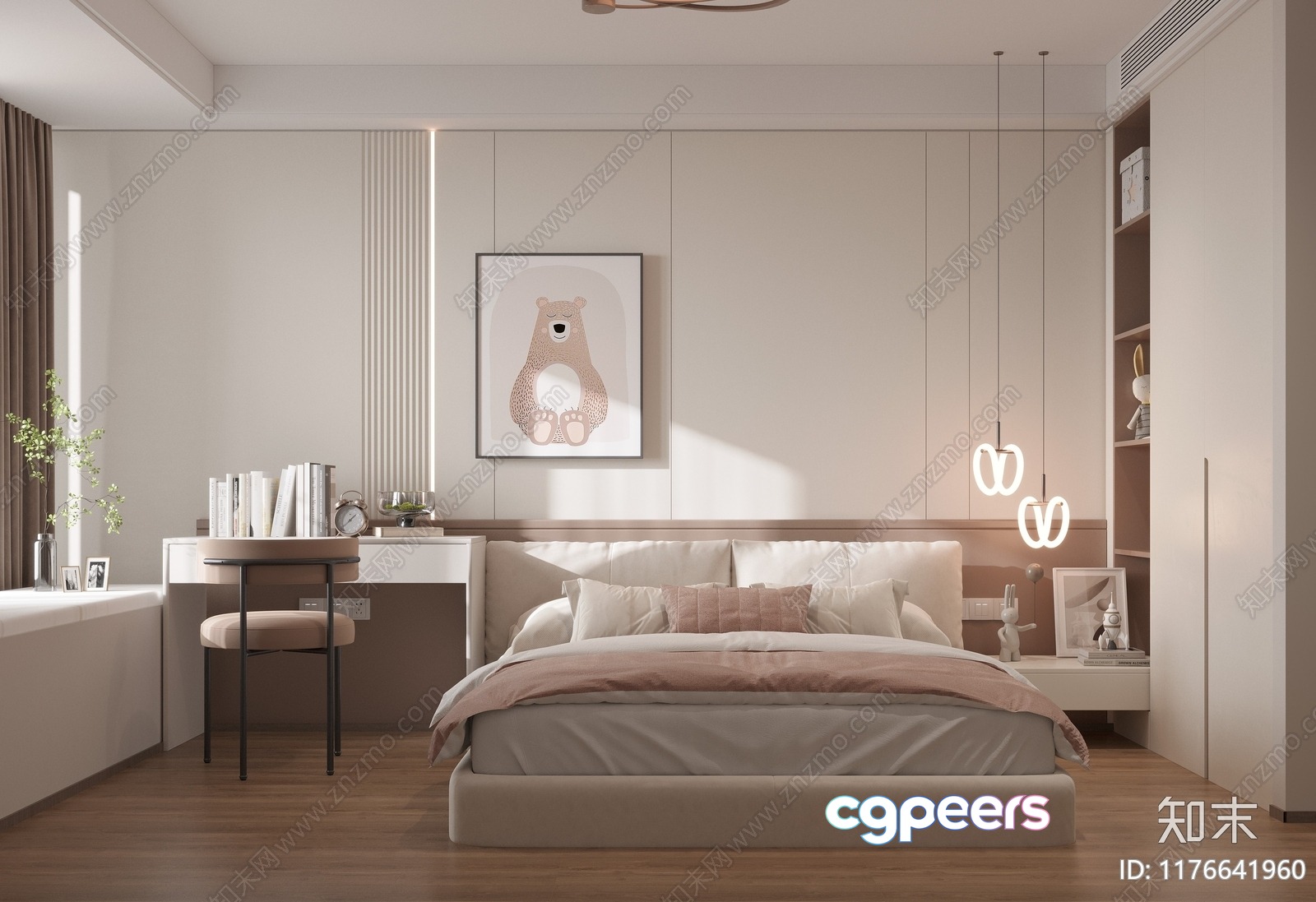 Cozy Modern Bedroom 3D Model - 17809 - CORONA Render Cozy Modern Bedroom 3D Model - 17809 - CORONA Render