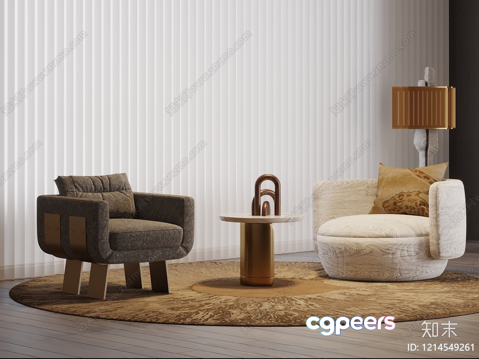 Modern Living Room 3D Model - 11737 - VRAY Render Modern Living Room 3D Model - 11737 - VRAY Render