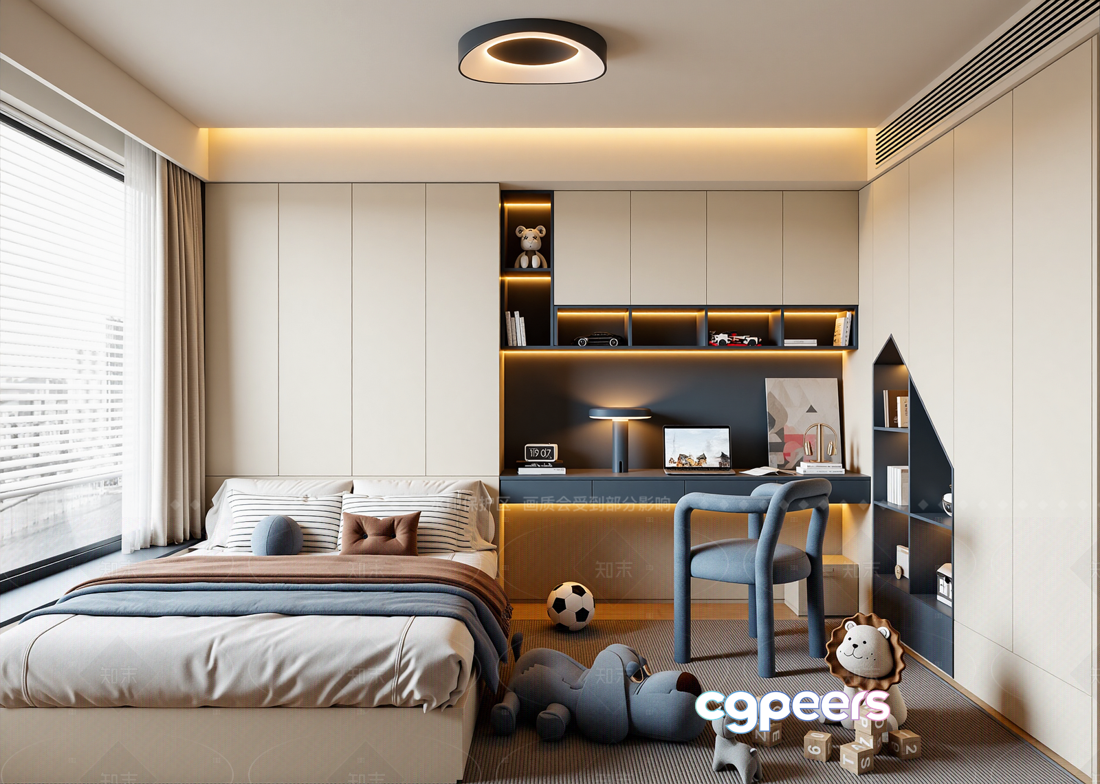 Modern Children'S Bedroom 3D Model - 22197 - VRAY Render Modern Children'S Bedroom 3D Model - 22197 - VRAY Render