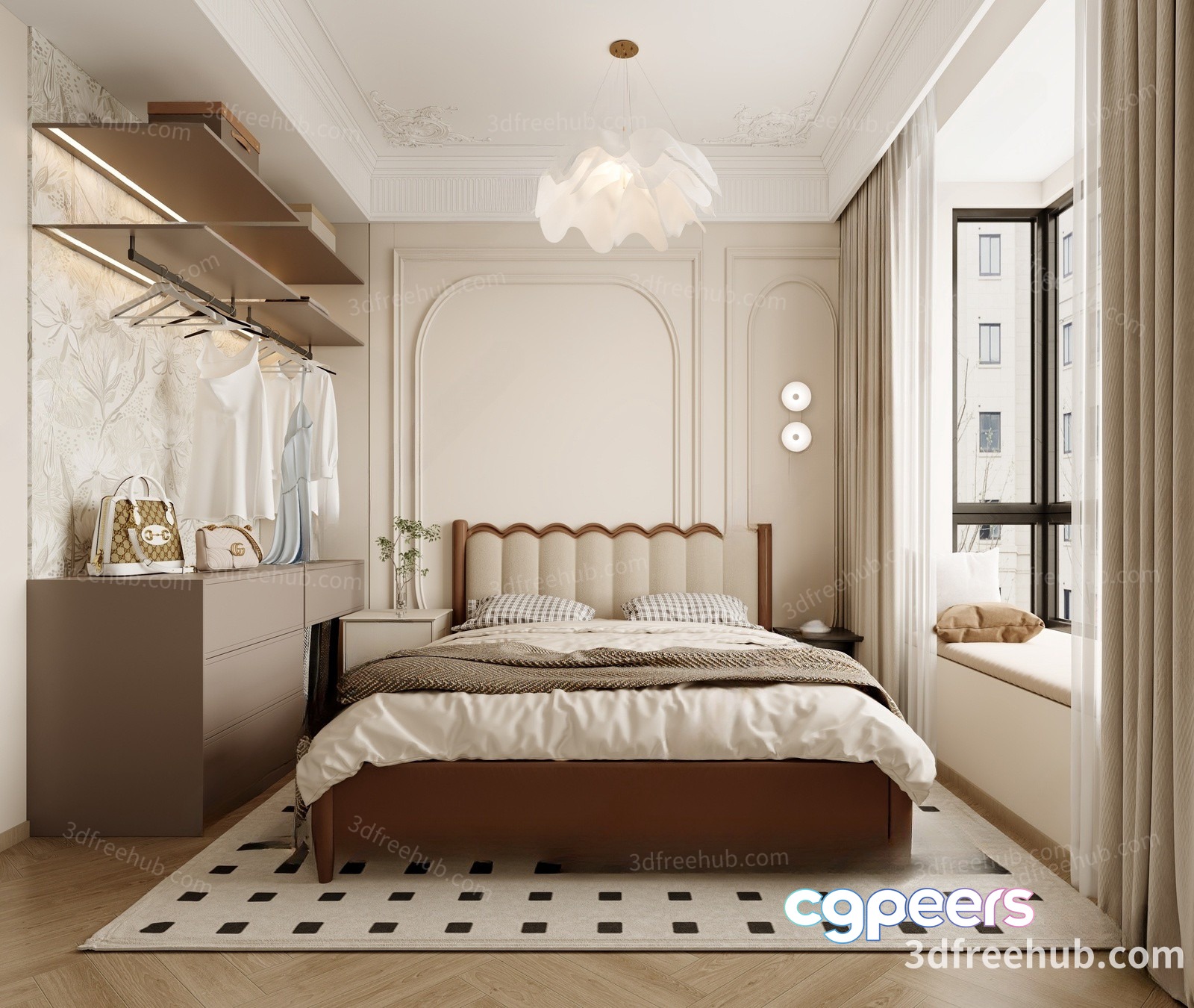 Cozy Bedroom 3D Model - 22942 - VRAY Render Cozy Bedroom 3D Model - 22942 - VRAY Render