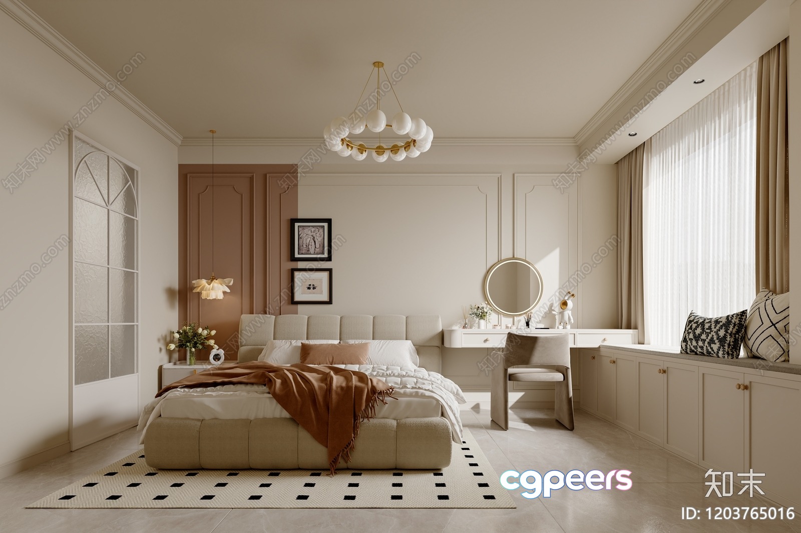 Cozy Bedroom 3D Model - 17737 - VRAY Render