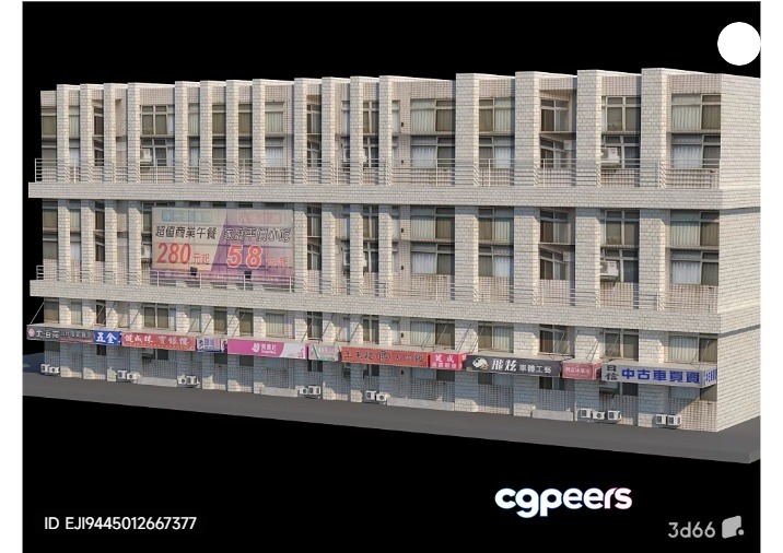 A Building With A Gray Exterior 3D Model - 13622 - VRAY Render A Building With A Gray Exterior 3D Model - 13622 - VRAY Render