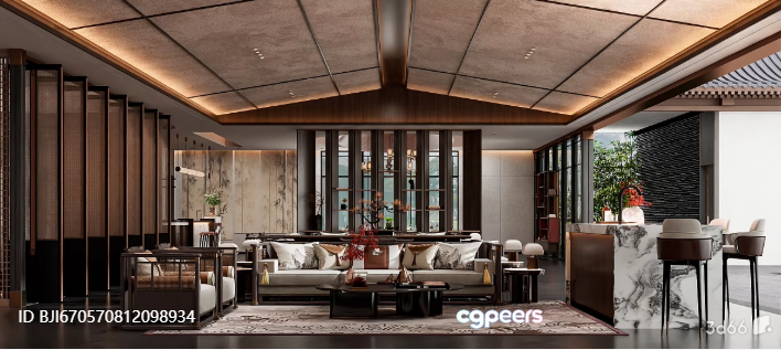 Modern Living Room 3D Model - 16271 - VRAY Render Modern Living Room 3D Model - 16271 - VRAY Render