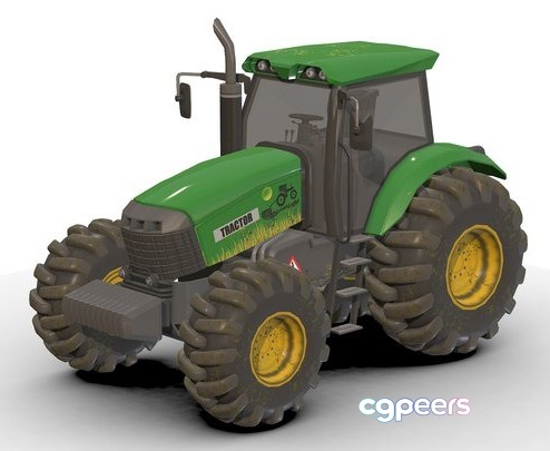 3D Game Assets - Tractor Model Low Poly 3D Game Assets - Tractor Model Low Poly