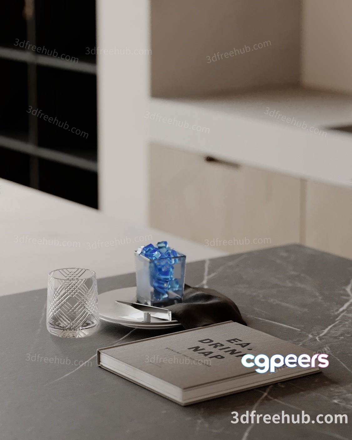 Modern Living Room 3D Model - 22931 - VRAY Render Modern Living Room 3D Model - 22931 - VRAY Render