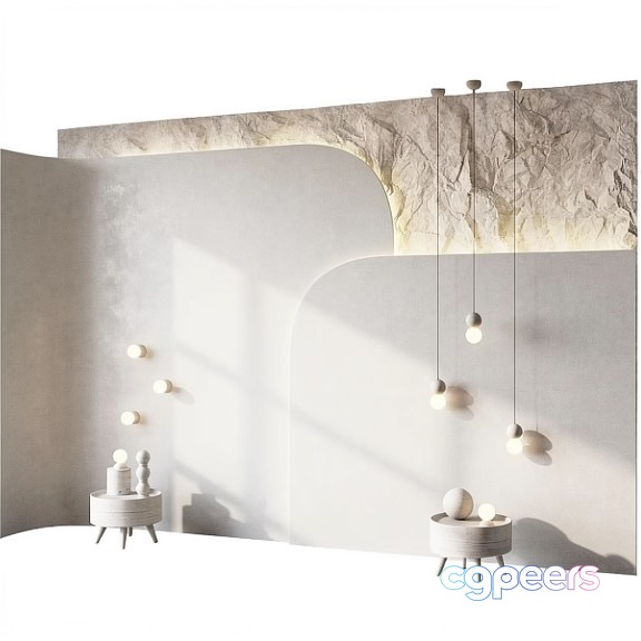 Modern White Room 3D Model - 9493 - VRAY Render