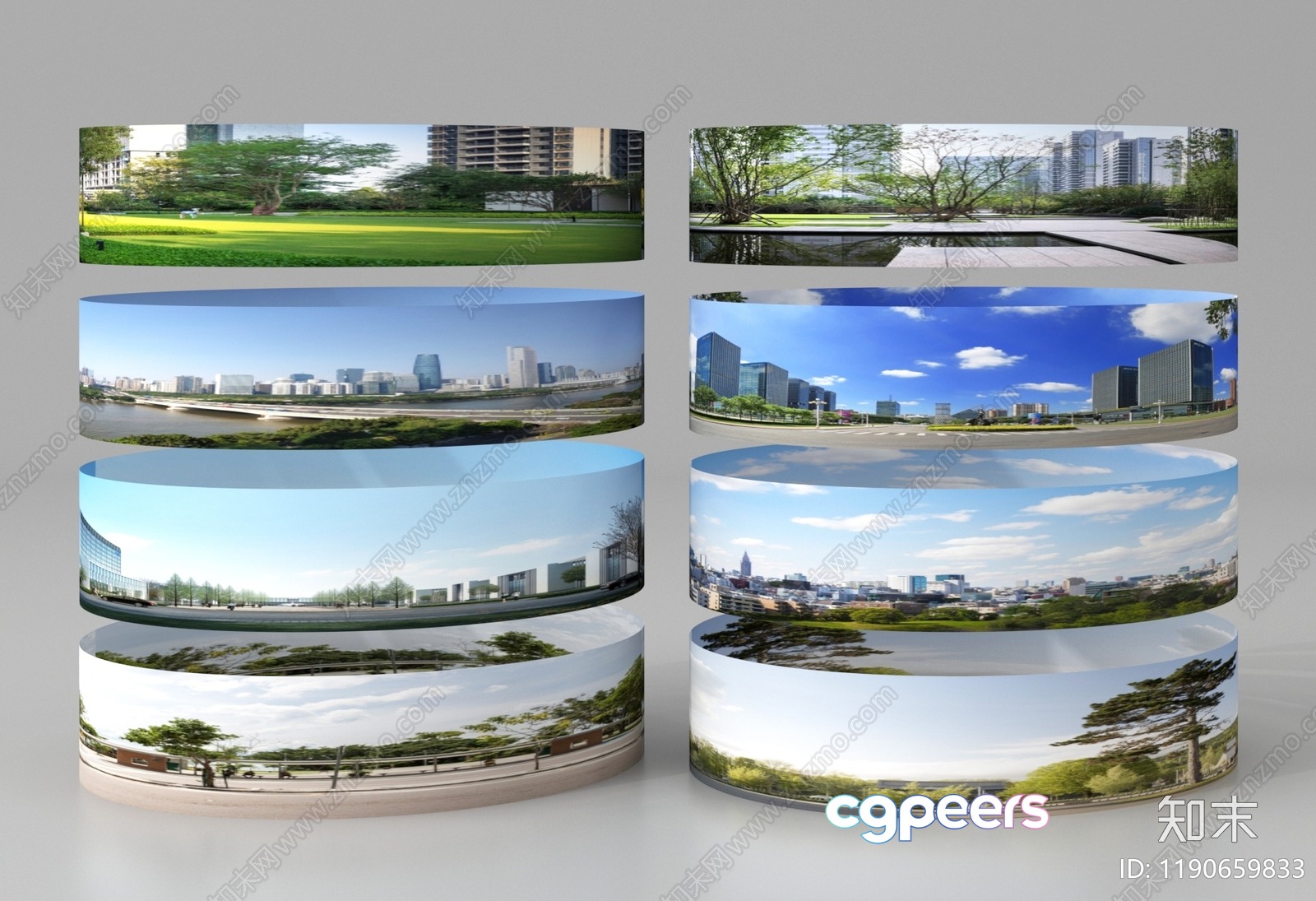 A Collection Of Cityscapes And Landscapes 3D Model - 2941 - VRAY Render