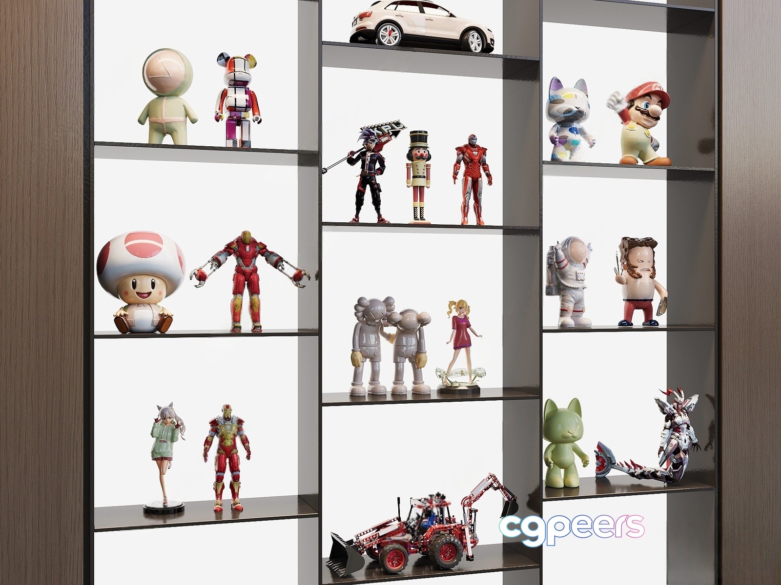 Modern Toy Display Case 3D Model - 937 - CORONA Render Modern Toy Display Case 3D Model - 937 - CORONA Render