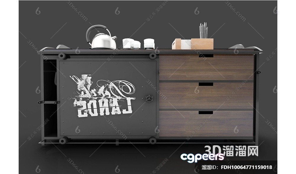 A Sideboard 3D Model - 5042 - VRAY Render A Sideboard 3D Model - 5042 - VRAY Render