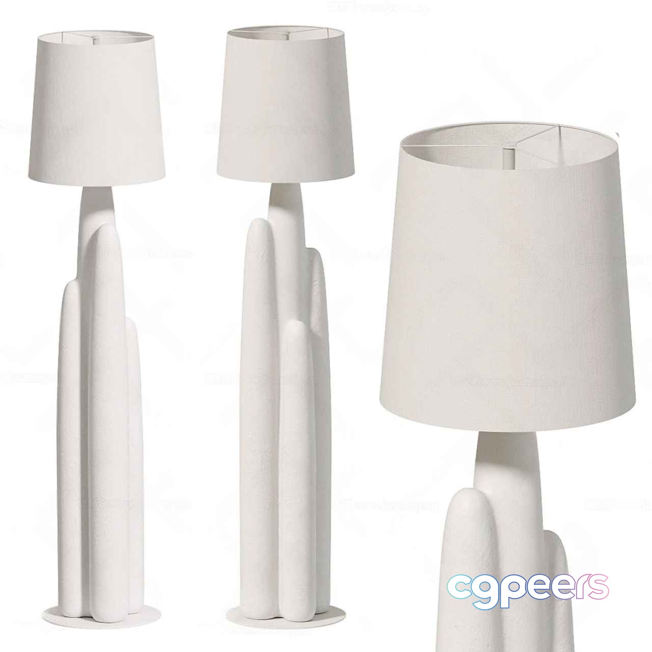 Modern White Lamps 3D Model - 13817 - CORONA Render Modern White Lamps 3D Model - 13817 - CORONA Render