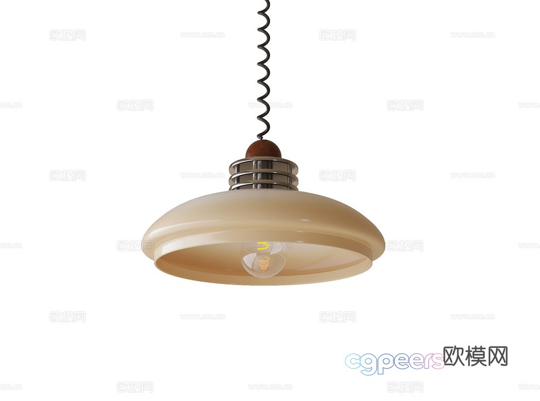 Gold Light Fixture 3D Model - 10312 - VRAY Render