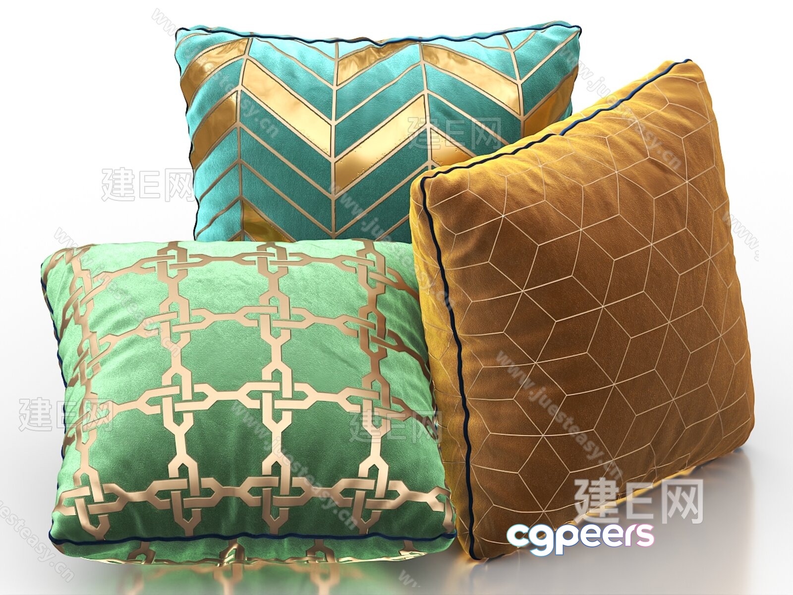 Cozy Throw Pillows 3D Model - 5731 - VRAY Render Cozy Throw Pillows 3D Model - 5731 - VRAY Render