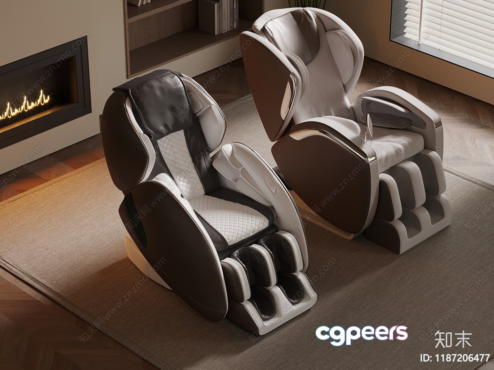 Modern Massage Chairs 3D Model - 20694 - VRAY Render Modern Massage Chairs 3D Model - 20694 - VRAY Render