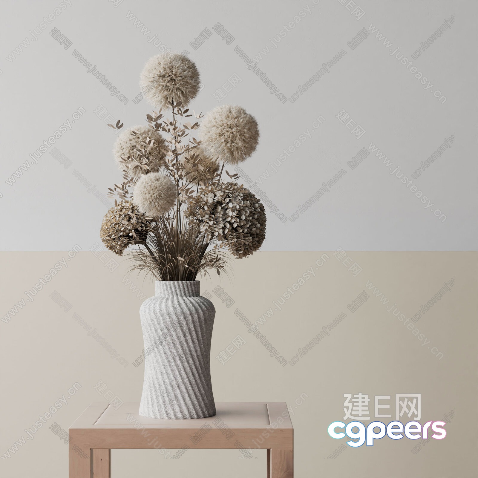 Modern Vase Decoration 3D Model - 3455 - VRAY Render