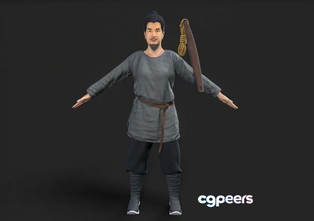 3D Game Assets - Ancient china farmer character Low-poly 3D Game Assets - Ancient china farmer character Low-poly