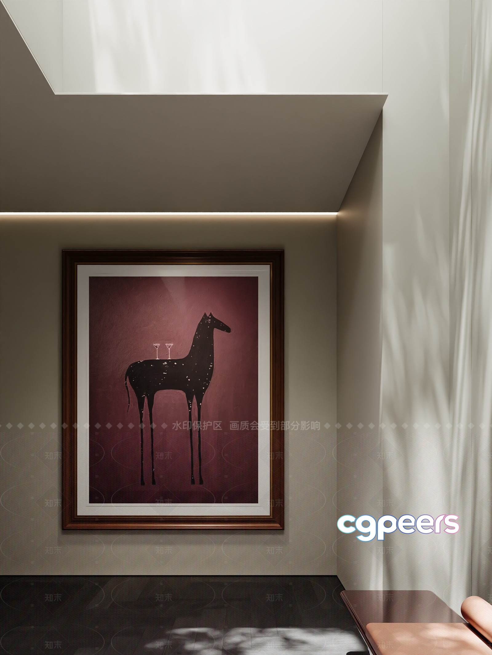 Modern Art Piece 3D Model - 11269 - VRAY Render