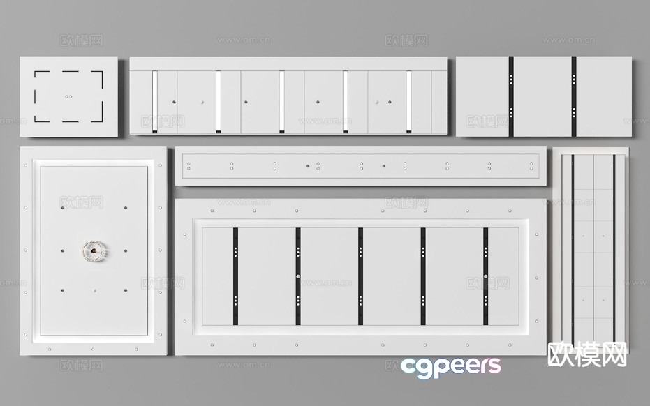 A White Metal Safe With A Combination Lock 3D Model - 5106 - VRAY Render
