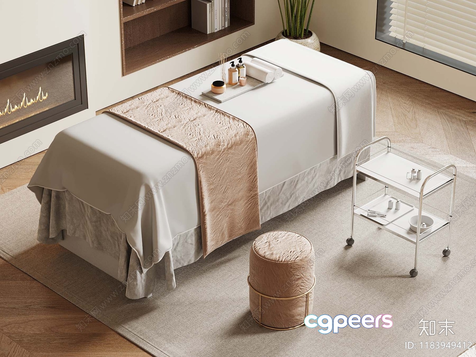 Modern Massage Room 3D Model - 11132 - VRAY Render Modern Massage Room 3D Model - 11132 - VRAY Render