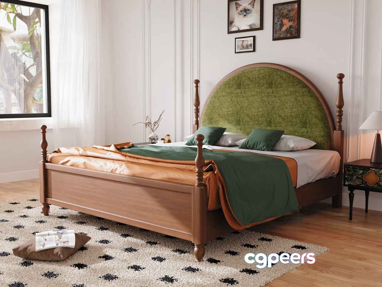 Cozy Bedroom 3D Model - 256 - CORONA Render