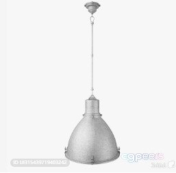 Gold Light Fixture 3D Model - 6695 - VRAY Render
