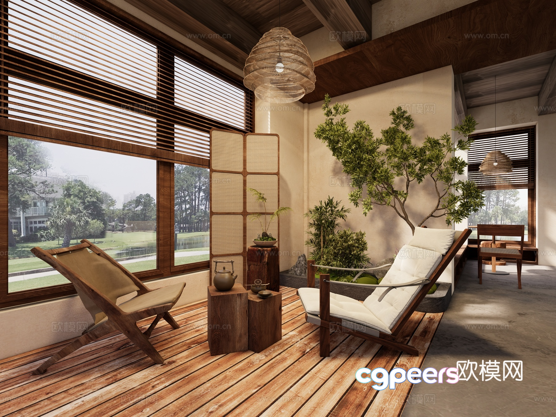 Cozy Indoor Room 3D Model - 6062 - VRAY Render