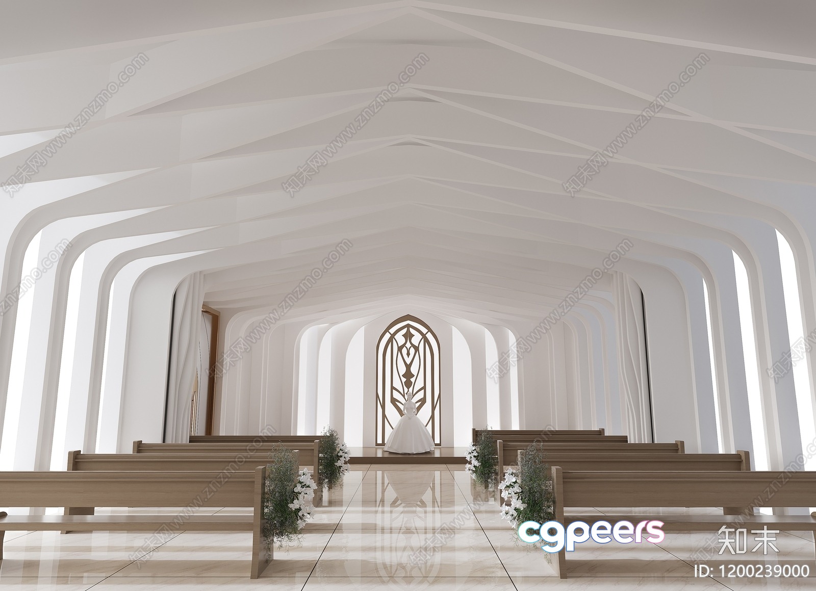 A Minimalist Wedding Chapel 3D Model - 16465 - CORONA Render A Minimalist Wedding Chapel 3D Model - 16465 - CORONA Render