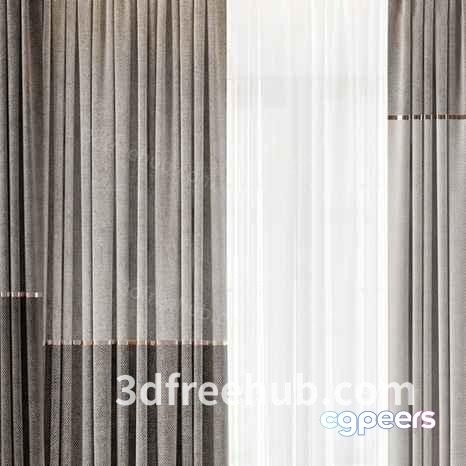 White Sheer Curtains 3D Model - 22960 - VRAY Render White Sheer Curtains 3D Model - 22960 - VRAY Render