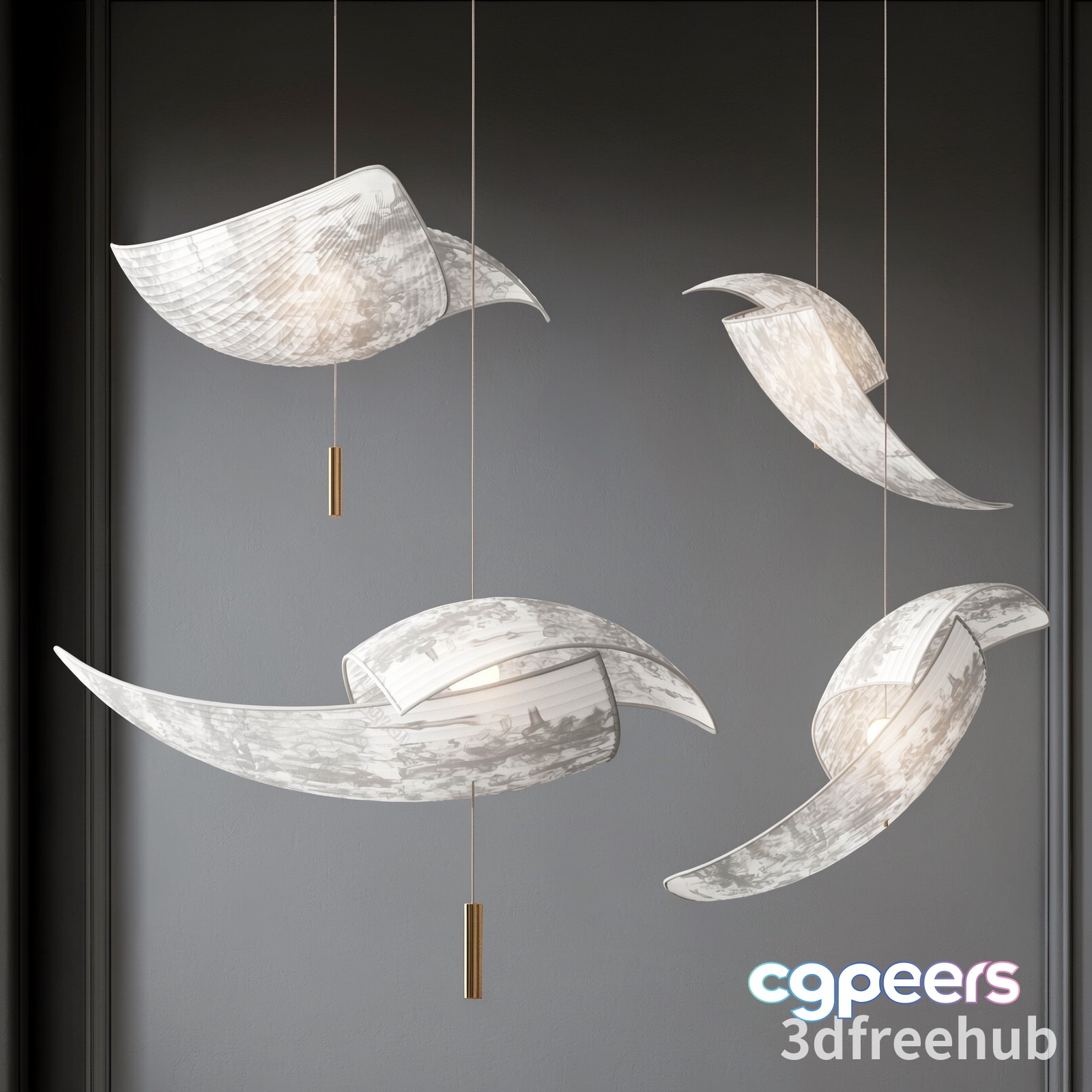 Modern Hanging Lights 3D Model - 11836 - VRAY Render