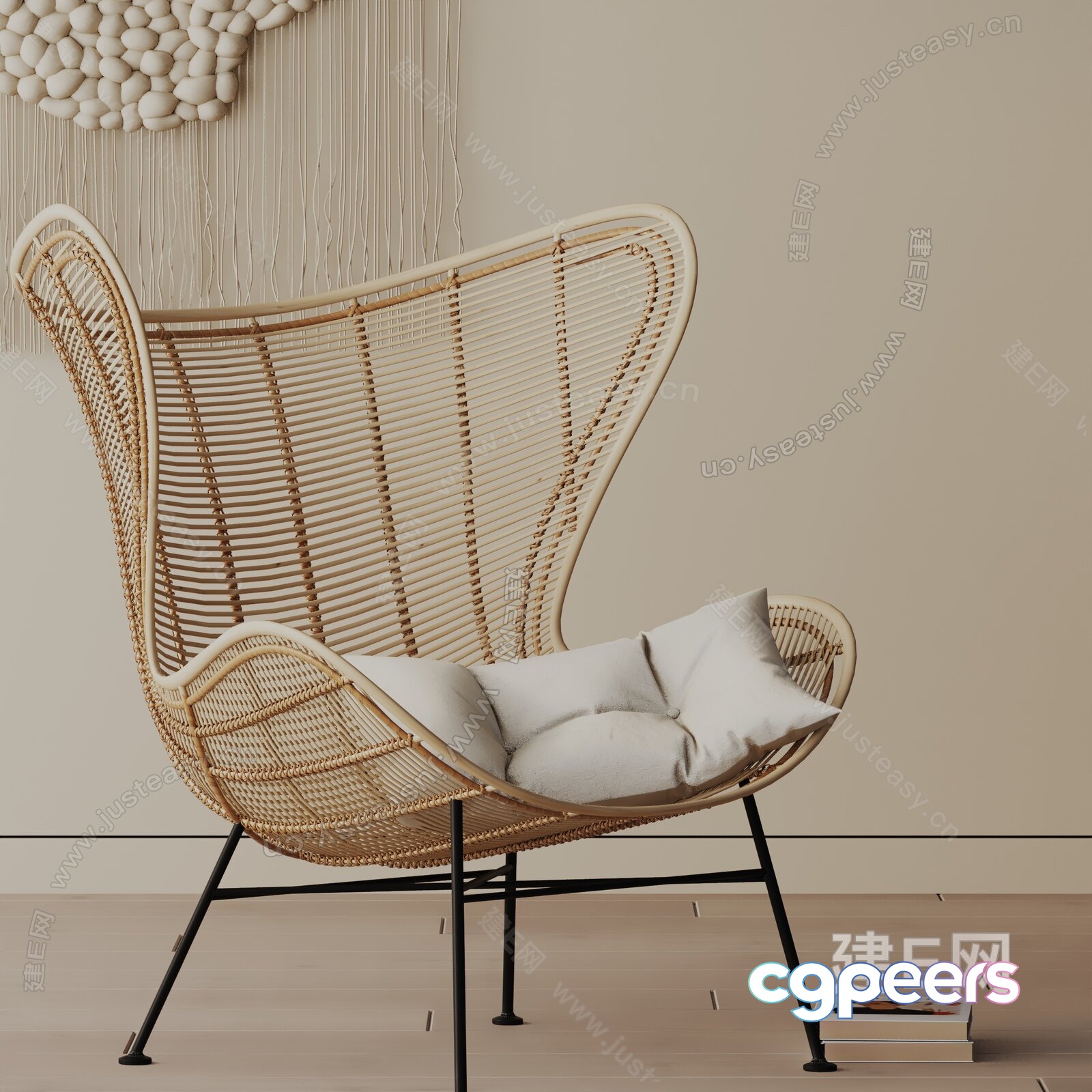 Rattan Chair 3D Model - 11815 - VRAY Render