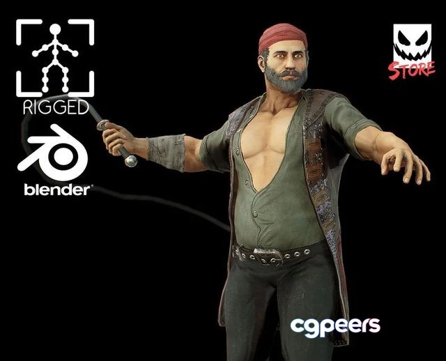 3D Game Assets - Pirate 1 3D Game Assets - Pirate 1
