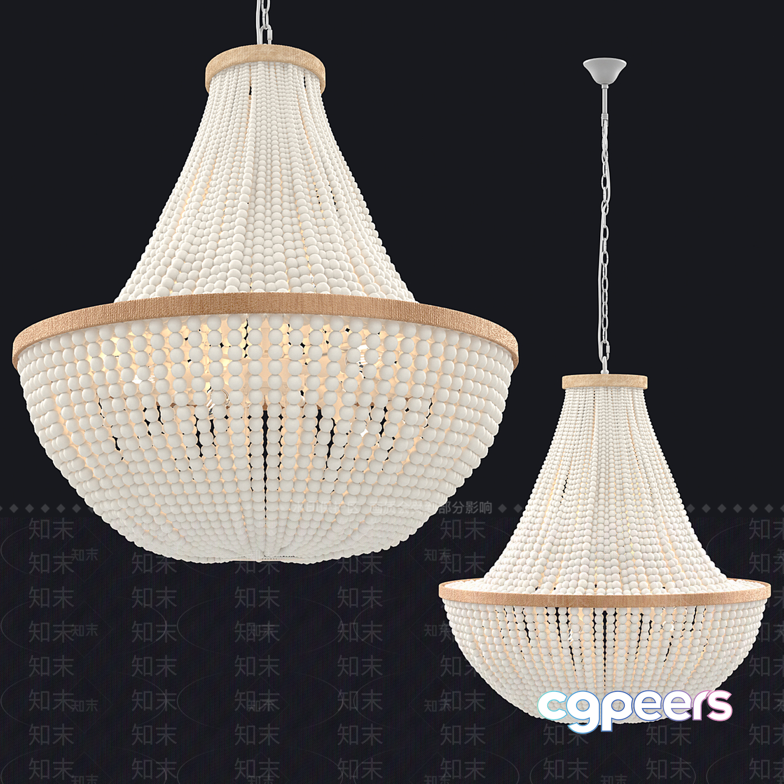 Gold Light Fixture 3D Model - 13712 - VRAY Render