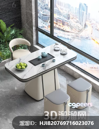 Modern Dining Area 3D Model - 9404 - VRAY Render Modern Dining Area 3D Model - 9404 - VRAY Render