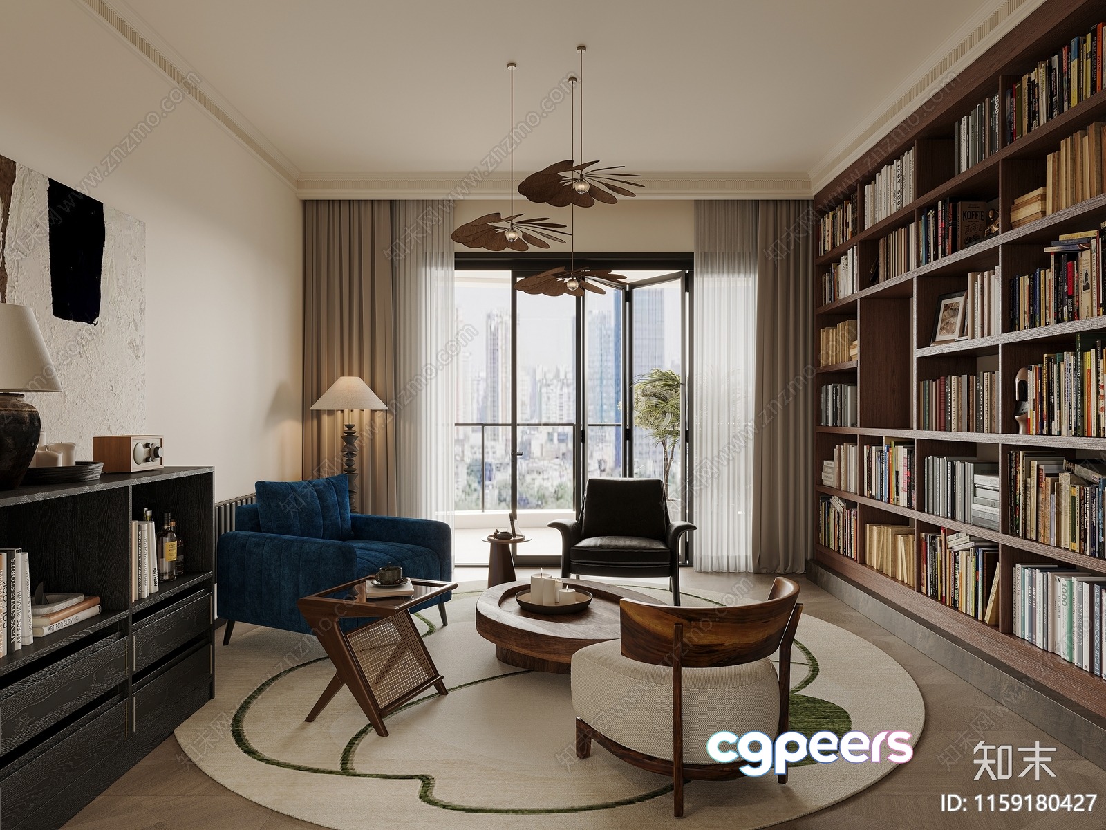 Modern Living Room 3D Model - 5161 - VRAY Render