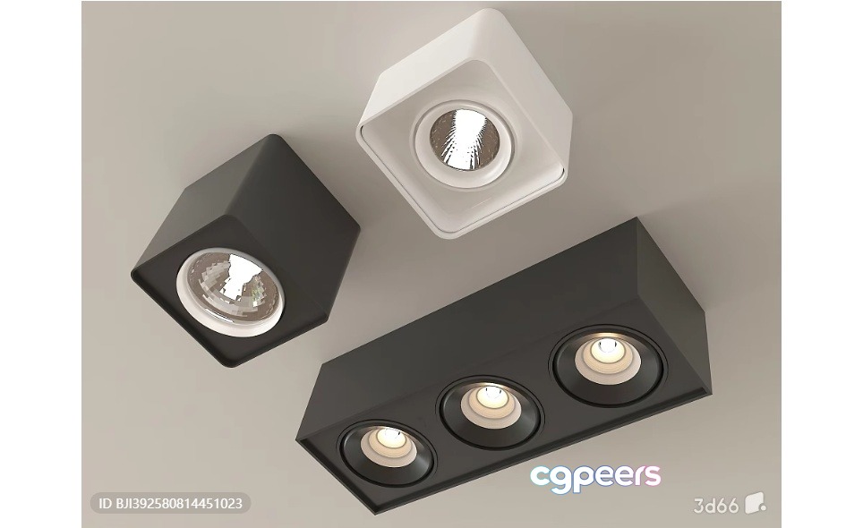 Modern Ceiling Lights 3D Model - 7819 - VRAY Render