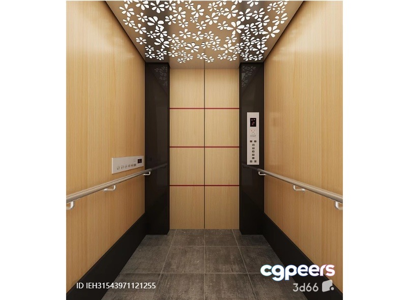 Elevator Interior 3D Model - 6080 - VRAY Render Elevator Interior 3D Model - 6080 - VRAY Render