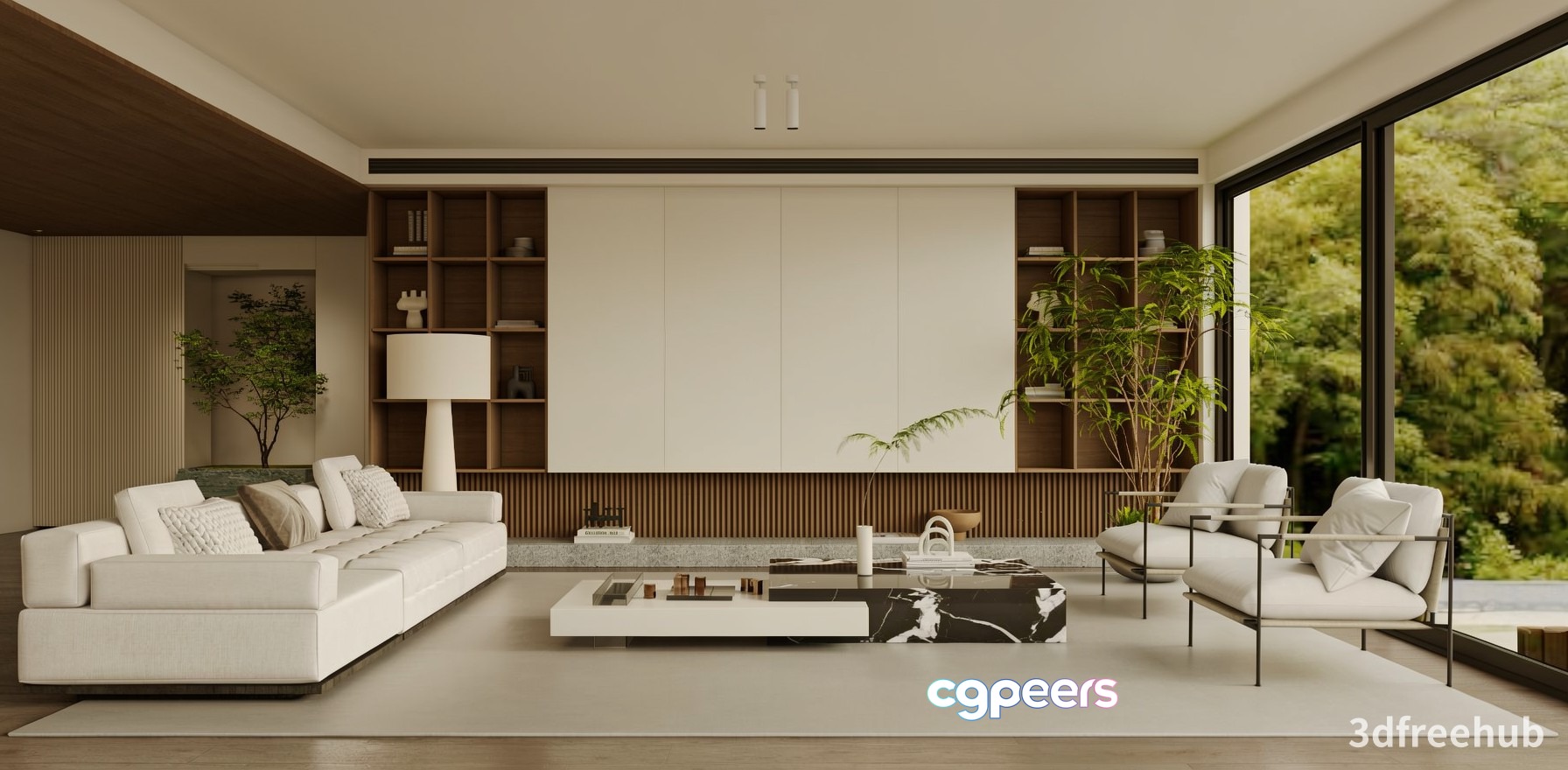 Modern Living Room 3D Model - 22270 - VRAY Render Modern Living Room 3D Model - 22270 - VRAY Render