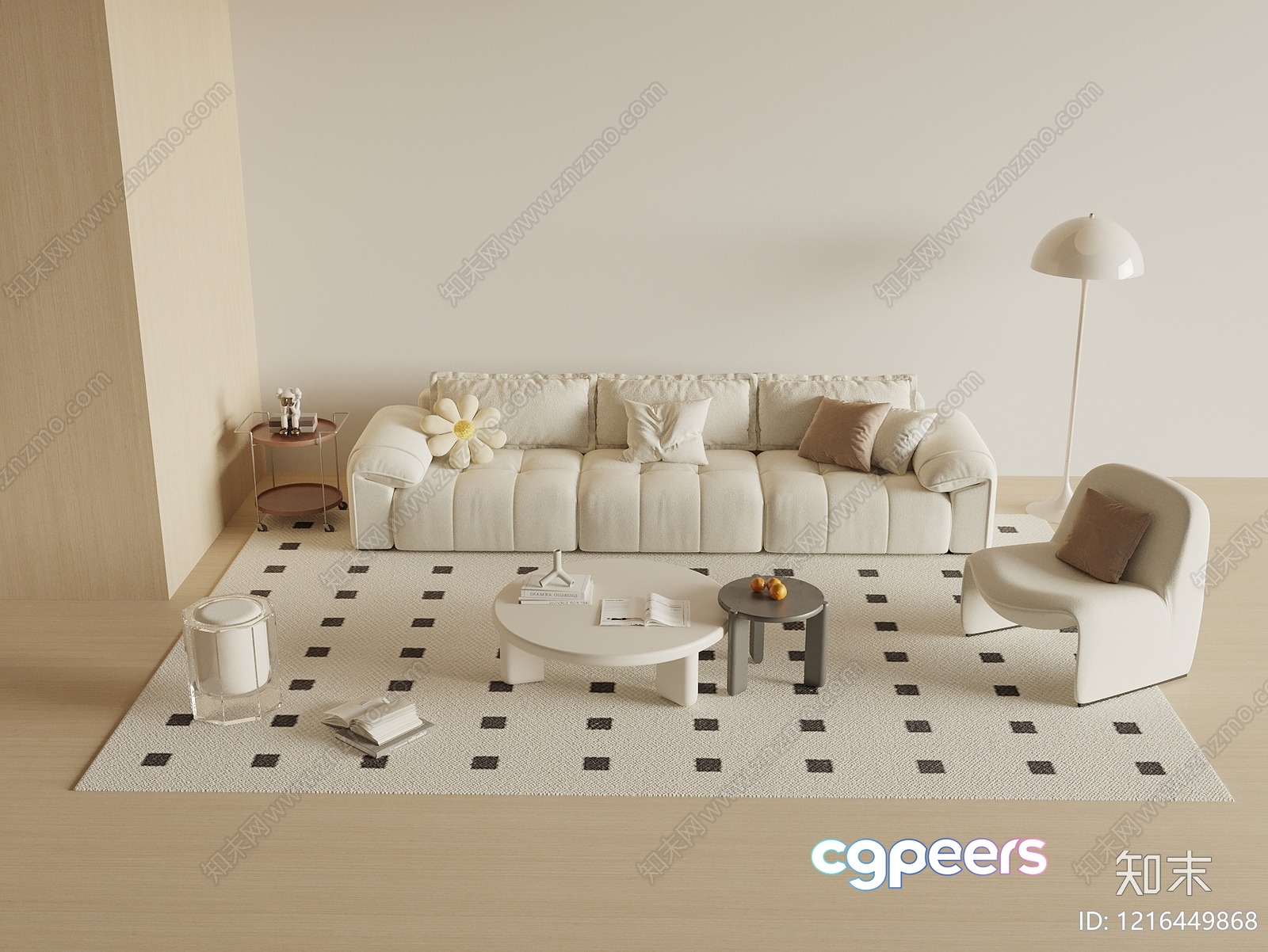 Modern Living Room 3D Model - 16441 - VRAY Render Modern Living Room 3D Model - 16441 - VRAY Render