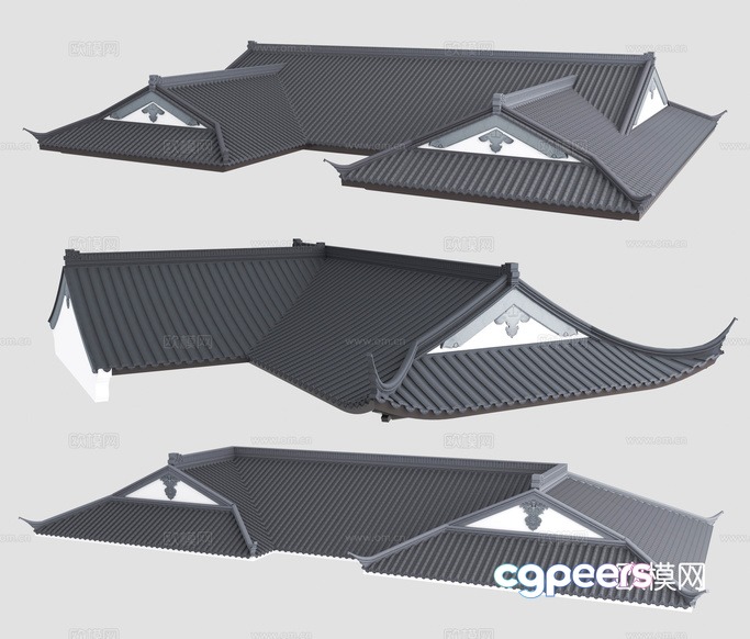 Traditional Japanese Roofing 3D Model - 21431 - VRAY Render Traditional Japanese Roofing 3D Model - 21431 - VRAY Render