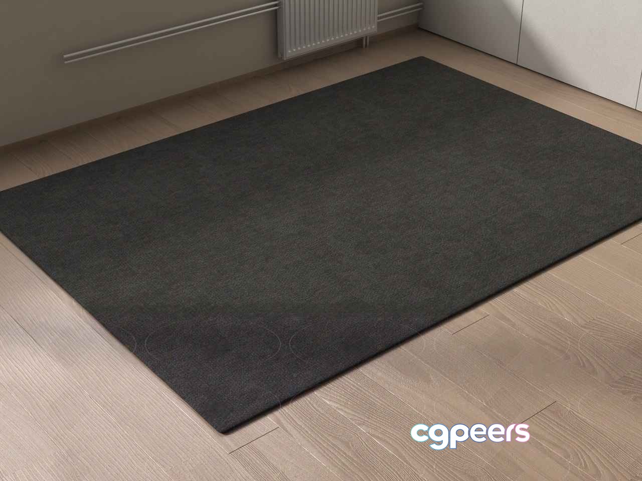A Gray Rug 3D Model - 1819 - VRAY Render