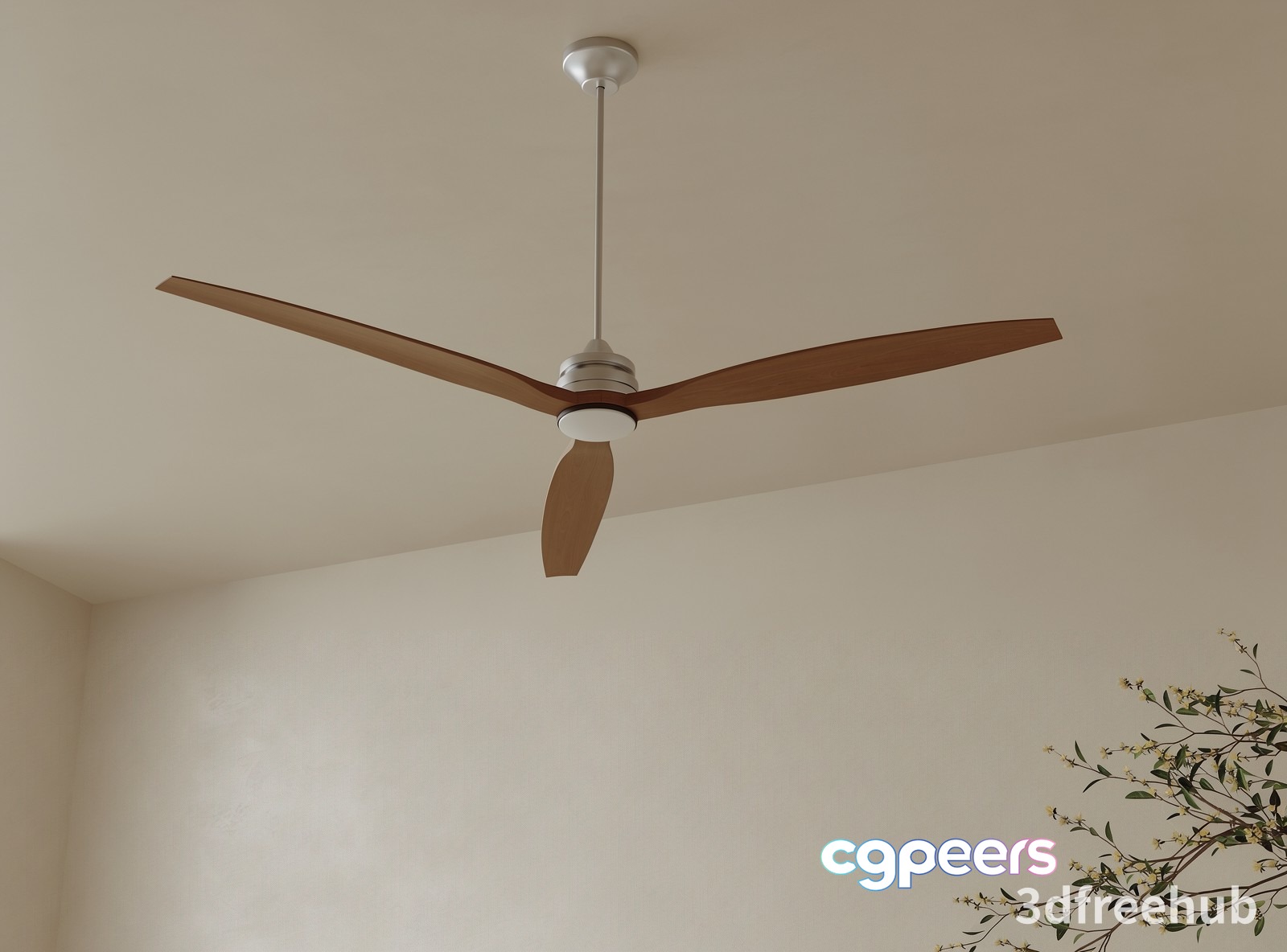 A Ceiling Fan 3D Model - 19169 - VRAY Render