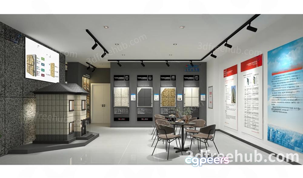 Modern Office Meeting Room 3D Model - 22436 - VRAY Render