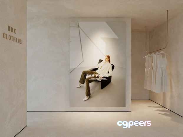 A Clothing Store 3D Model - 3964 - CORONA Render