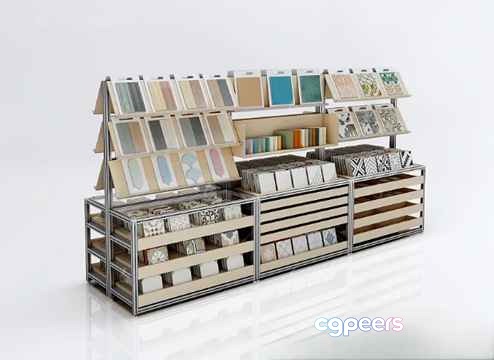 Modern Storage Unit 3D Model - 276 - VRAY Render