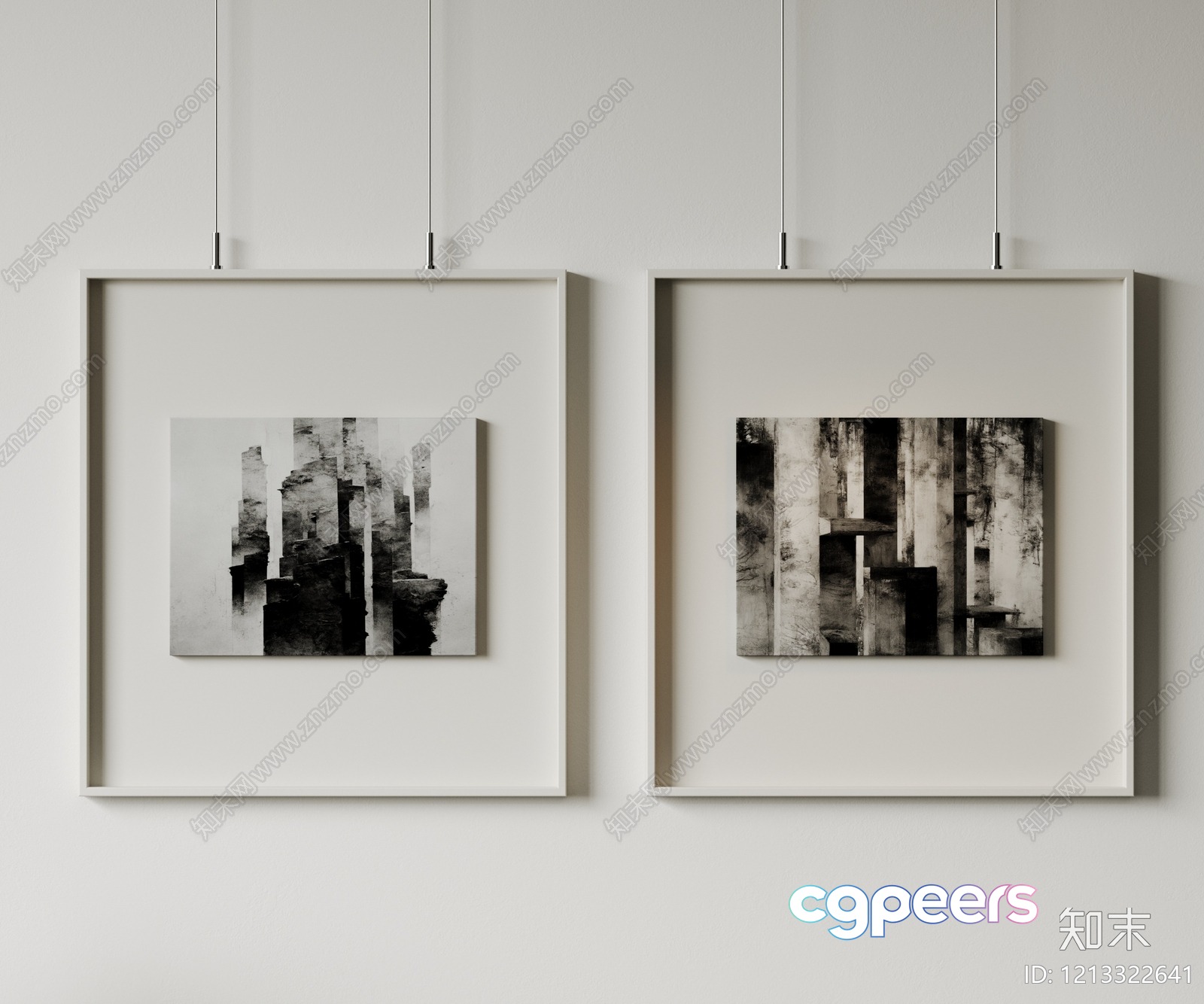 Abstract Art Pieces 3D Model - 13739 - VRAY Render Abstract Art Pieces 3D Model - 13739 - VRAY Render