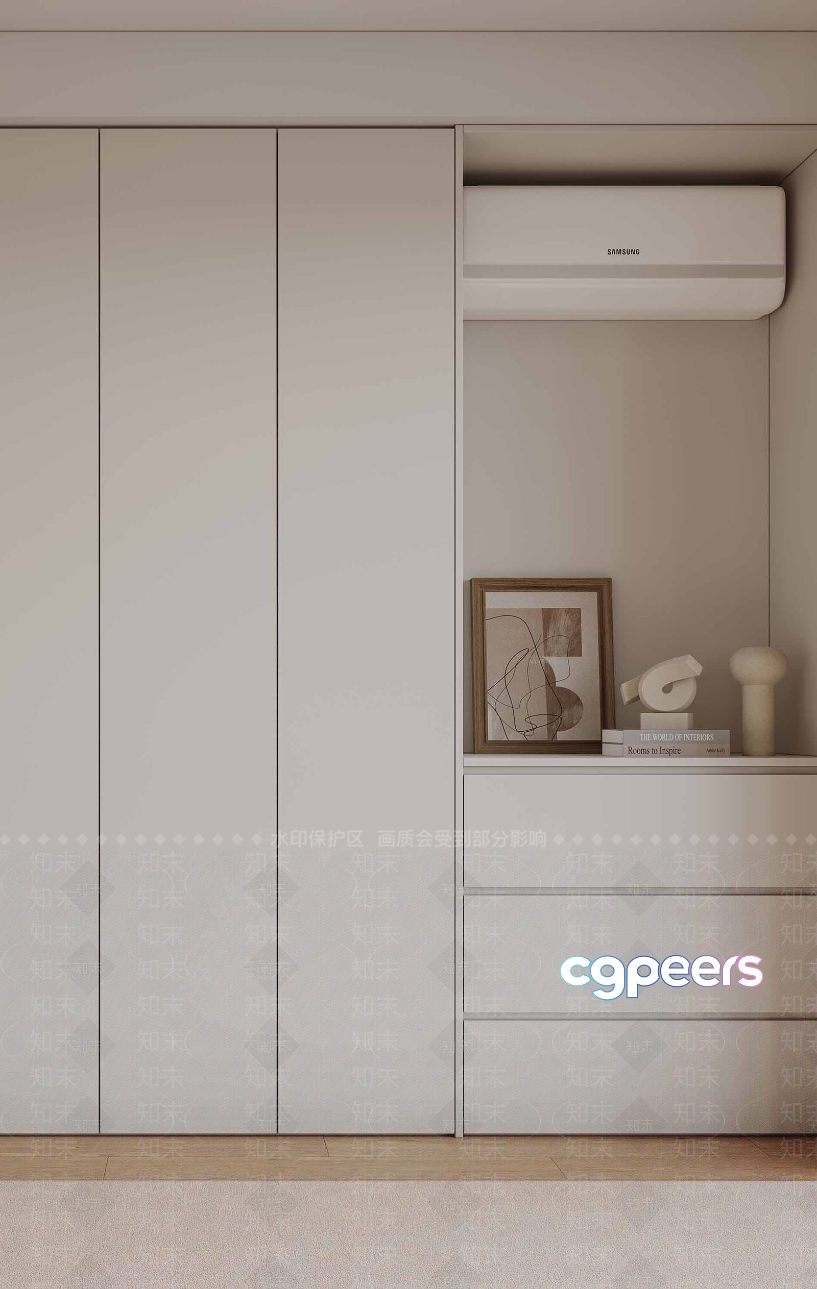 Modern Minimalist Interior 3D Model - 14462 - VRAY Render