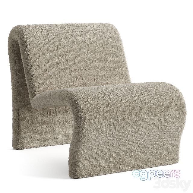 3ds Max Free - Curvy Sculptural Lounge Chair 3ds Max Free - Curvy Sculptural Lounge Chair