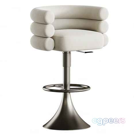 Modern White Bar Stool 3D Model - 9301 - CORONA Render Modern White Bar Stool 3D Model - 9301 - CORONA Render